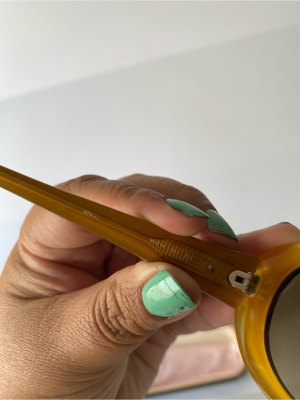 Kate Spade Sinclair Tortoise Saffron Yellow Sunglasses Oval 55mm Case - Picture 5 of 14